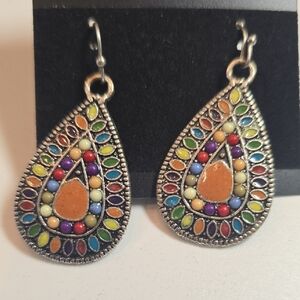 Colorful Teardrop Earrings